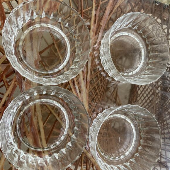 PASABAHCE GLASS DESERT BOWLS TURKEY 2:HX45/8 DIAMETER NO FLAWS - Picture 2 of 6